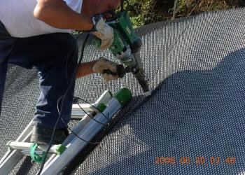 Hand extruder ExOn 1 repairing HDPE net
