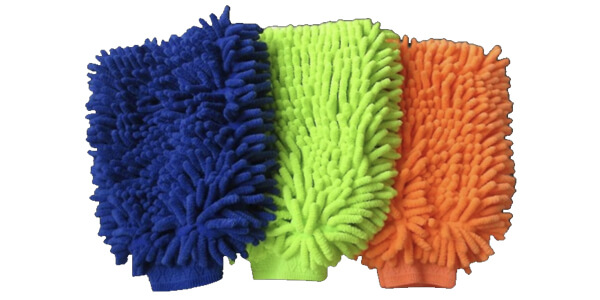 Microfiber Chenille Double Sided Washing and Cleaning Gloves Mitt 1