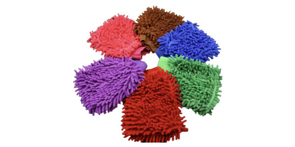 Microfiber Chenille Double Sided Washing and Cleaning Gloves Mitt