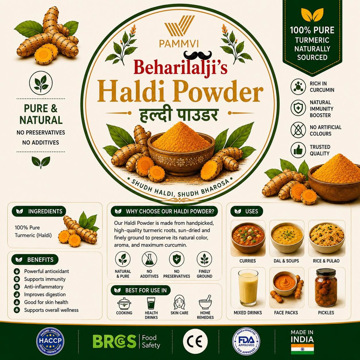 Home New 21 haldi powder